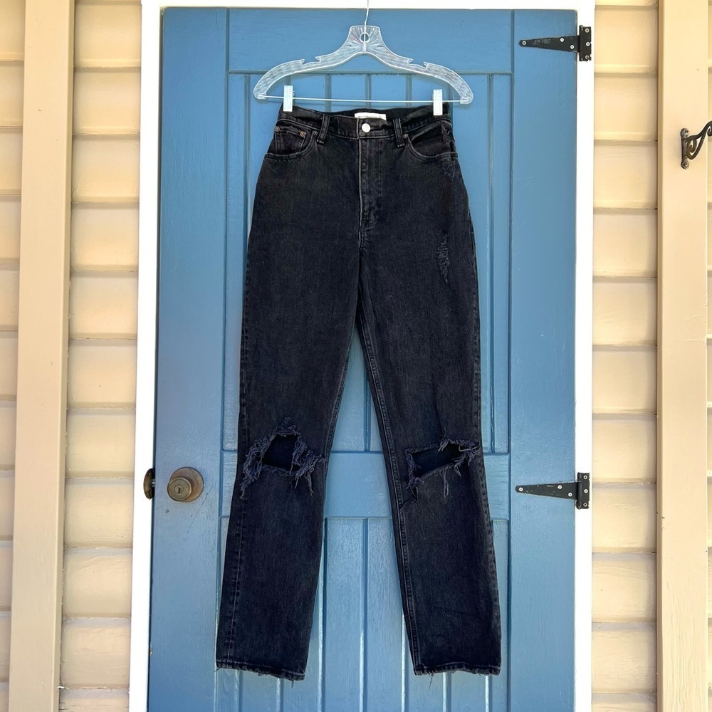 Abercrombie & Fitch The 90’s Straight Ultra High Rise Curve Love Women Size 25